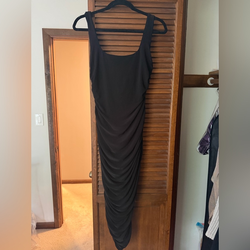 Elegant Black Maternity Dress